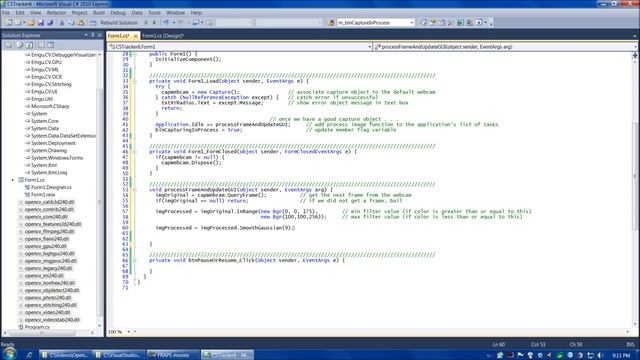 OpenCV tutorial 5: Emgu CV with C#