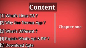 Content | What's Linux OS & Termux App | How can I benefit from them?