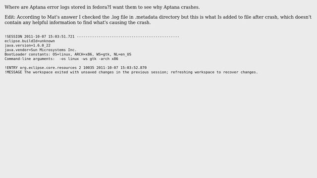 Unix & Linux: Where can I find Aptana error logs? смотреть онлайн