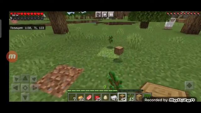 Minecraft bedrock edition прохождение #3 Побег от крипера)) смотреть онлайн