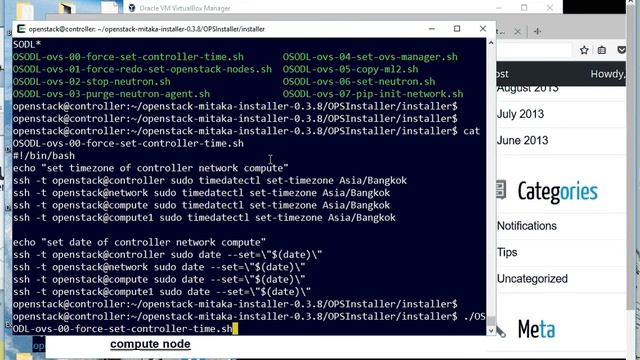 OpenStack & OpenDayLight 8: Set Time and Distribute Installer Scripts to OpenStack nodes смотреть онлайн