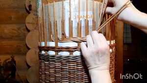 Овальный короб( корзина) для белья Часть 1