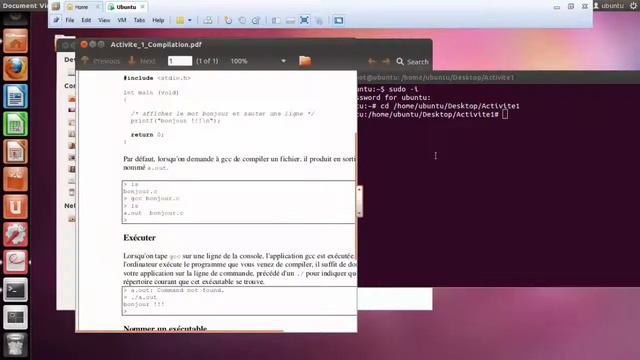 Copie de Activité 1 Compilation : gcc linux