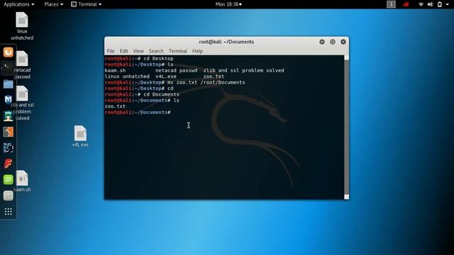 mv command in Kali Linux | Basic Linux Commands | moving file in kali linux | terminal shell comman