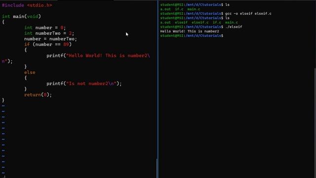 Cprogramming in Linux - 3 (else and else if)
