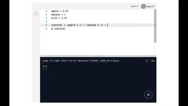 The New Anyone Can Learn To Code Series: Episode #9: Variables at the Grocery Store