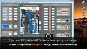 Arduino IO Simulator 1.4: How to use a real potentiometer