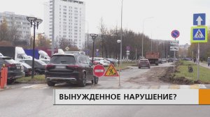 Стартовавший ремонт дублера проспекта Мира вынуждает водителей нарушать ПДД