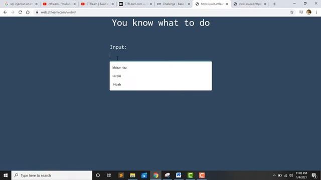 Web security and forensic |CTFLEARN| Muhammad Khizar Riaz (BSE171025) смотреть онлайн