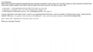 How to unsquash and mount arch linux live CD? (2 Solutions!!)