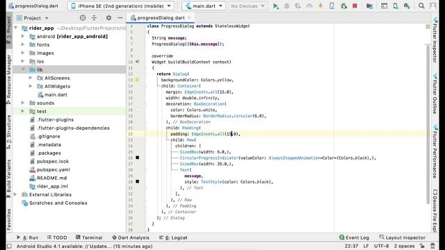 Flutter Progress Bar Animation | Flutter Progress Dialog | iOS & Android App Flutter Firebase Cours