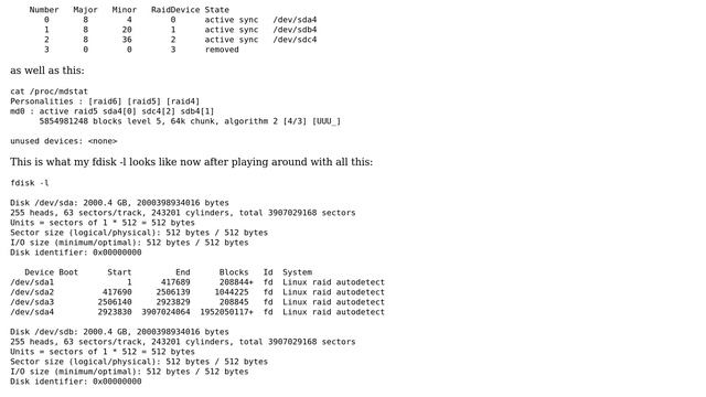 Ubuntu: NAS Raid 5 Recovery using mdadm: volume and mount issues, please help смотреть онлайн