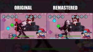 Sarvente Original VS Remastered - Friday Night Funkin Sarvente's Mid-Fight Masses Mod