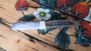 Нож якут из обоймы подшипника. Forged knife