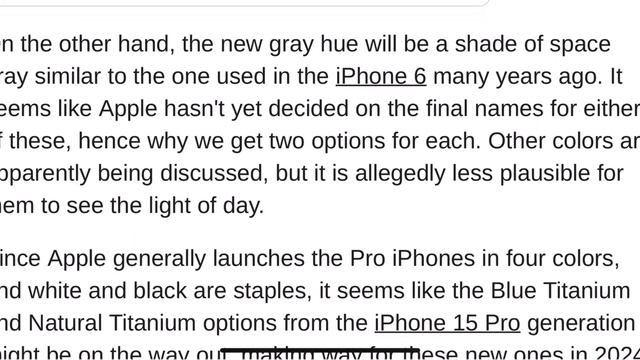 iPhone 16 Pro and iPhone 16 Pro Max to come in these new colors ||