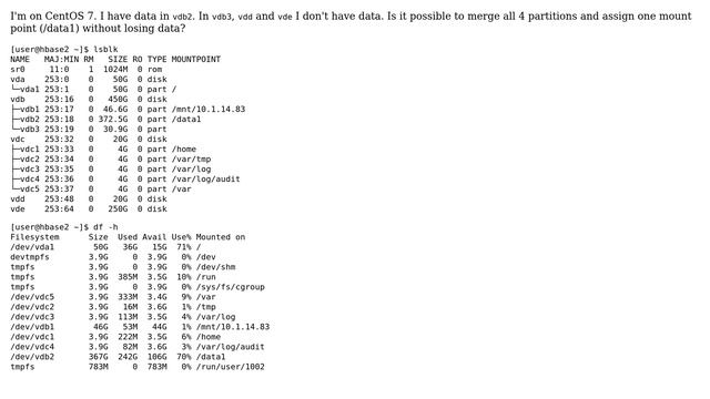 Unix & Linux: Merge partitions in linux without losing data смотреть онлайн