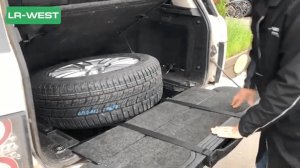 Ремни запасного колеса Рендж Ровер L322. Безопасное извлечение запаски.