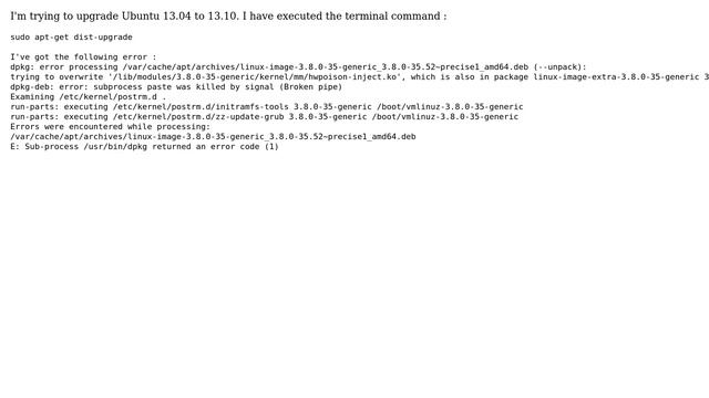 Ubuntu: Distribution upgrade problem смотреть онлайн
