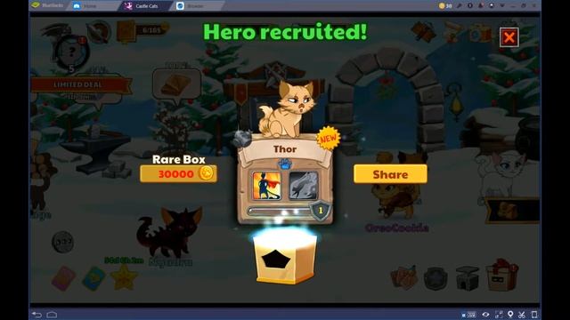 Castle cats gameplay on Bluestacks! | #CastleCats смотреть онлайн