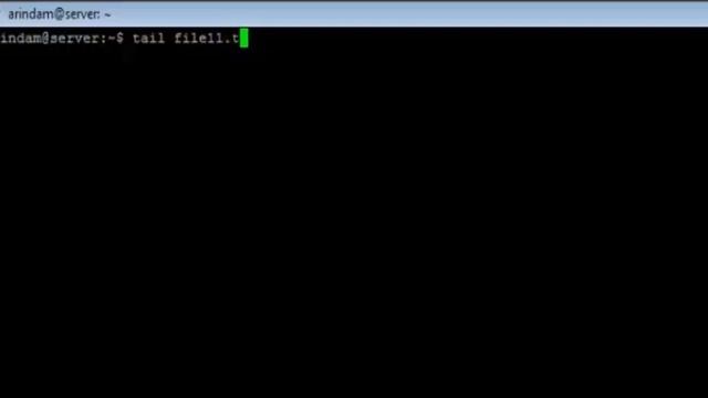 Linux - tail Command - w3resource