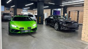 Lamborghini Huracan Sterrato - полировка и бронирование лобового стекла