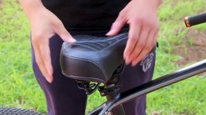 Extra Wide Comfy Cushioned Bike Seat