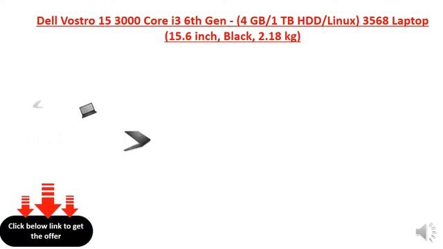 Dell Vostro 15 3000 Core i3 6th Gen - (4 GB/1 TB HDD/Linux) 3568 Laptop (15.6 inch, Black, 2.18 kg смотреть онлайн