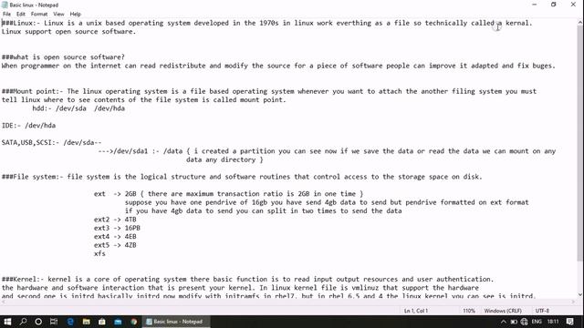 what is linux, opensourcesoftware, mount point, file system and kernel?