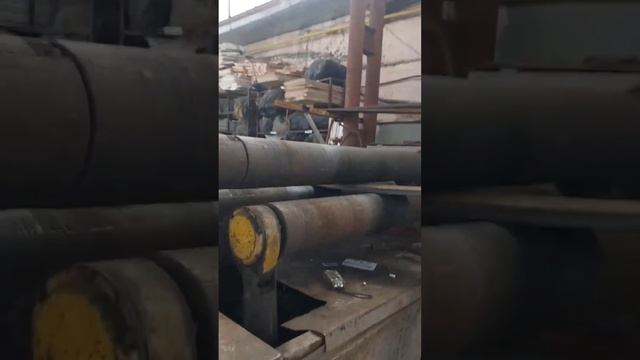 Изготовление арок для навеса. Процесс строительства навеса. Промышленные Вальцы.     #навесы