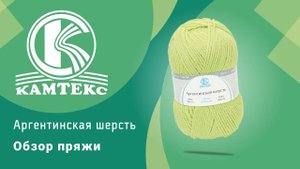🐑Аргентинская шерсть Камтекс. Пряжа для морозов🌬 (360p)