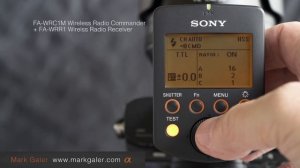 Sony's Radio Wireless Radio Commander and Receiver for Flash - FA-WRC1M and and FA-WRR1