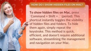 How do I show hidden files on Mac?