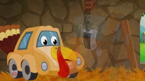пять маленьких индеек | потешки и дети видео | Five Little Turkeys | Little Red Car Russia