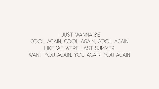 Kane Brown - Cool Again (lyrics) смотреть онлайн
