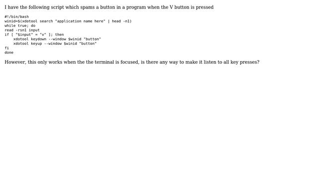 Unix & Linux: Make 'read' work when not focused on terminal смотреть онлайн