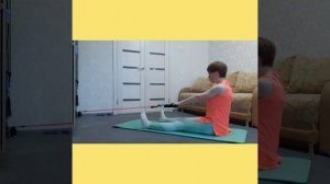 Растяжка поясницы с эспандером