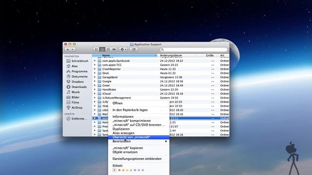 *Minecraft* - Ordner Finden - OSX 10.8, 10.7, 10.6, und tiefer смотреть онлайн