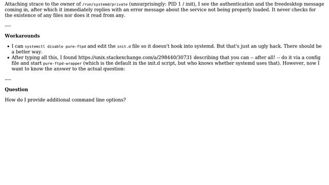 Unix & Linux: Missing service file for pure-ftpd смотреть онлайн