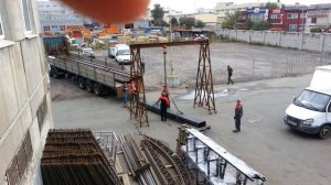 Разгрузка металлопроката. Смекалка или дурь.