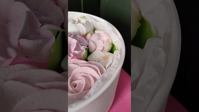 Зефирный букетбокс, 21 см