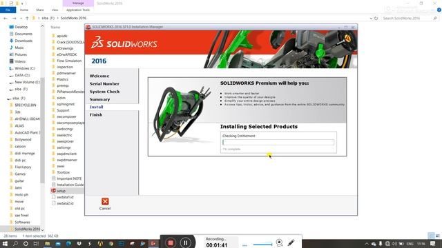 Solidworks 2016 Installation video