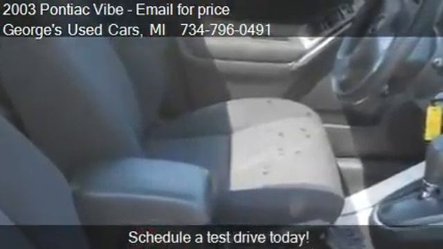2003 Pontiac Vibe Base - for sale in Brownstown, MI 48193 смотреть онлайн