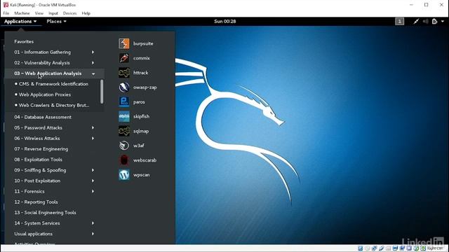 11 Explore the applications in Kali | Ethical Hacking