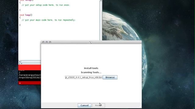 C55 Linux Tools Installation