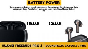 Huawei Freebuds Pro 3 vs Soundpeats Capsule 3 Pro Comparison