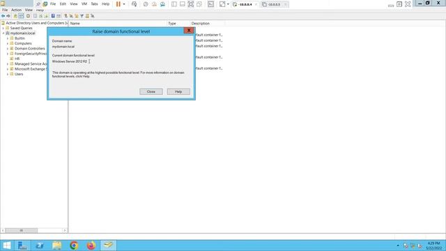 Change Functional Level in windows Server 2012 R2 смотреть онлайн