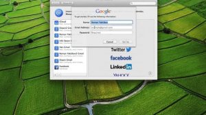 Mac OS X, add email account