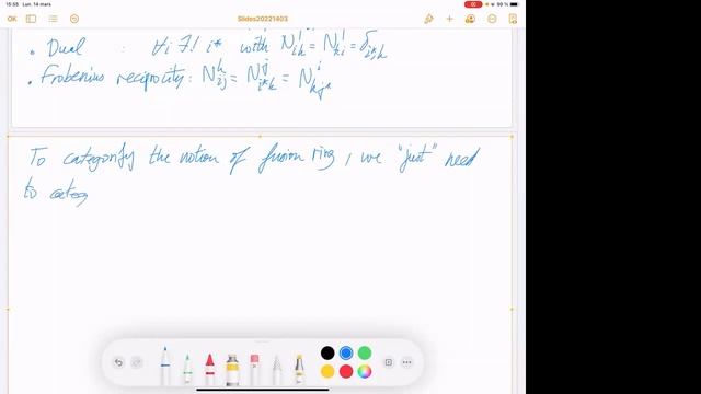 Fusion Categories - Semester 2, Session 1 смотреть онлайн