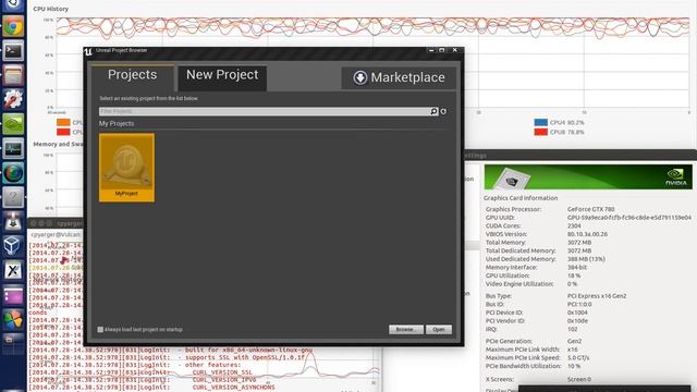 UE4 2014 on ubuntu 14.04 смотреть онлайн