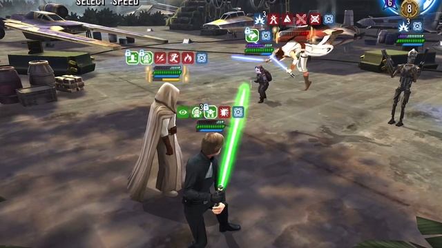 SWGOH - GAC - 3vs3 - JML vs Rey